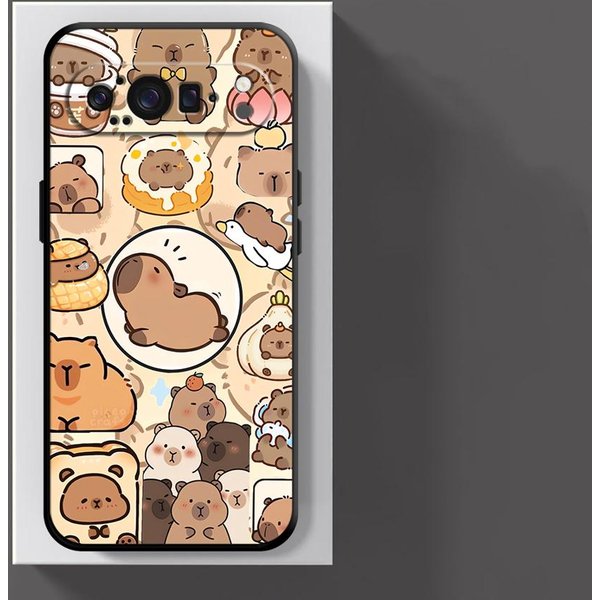 Urocze Etui Kapibara Do Google Pixel 10A 7A 9A 10 9 Pro XL 8A 6A 6 7 8 Pro Pokrowiec Na Telefon Google Pixel 8 Pro-image