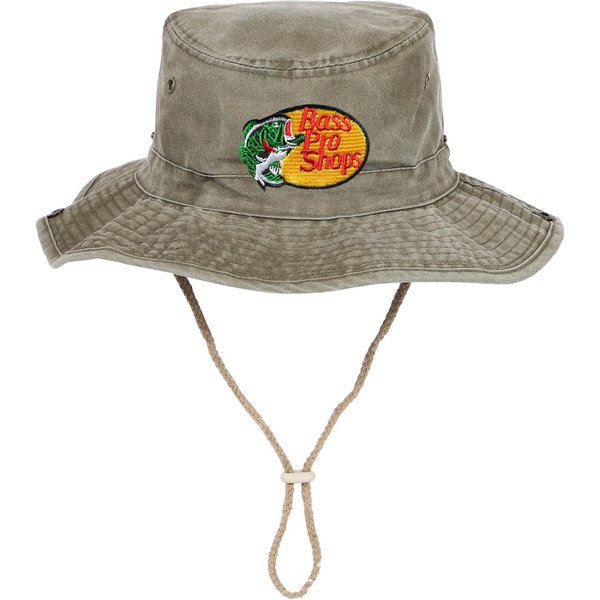 Sombrero De Pesca De Mezclilla Con Ala Ancha Bordada De Bass Pro Shops Adjustable-image
