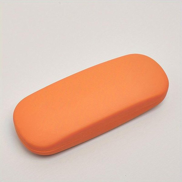Estuche Para Gafas De Lectura De Cuero De Color Caramelo SóLido Simple, Estuche RíGido Para Gafas De Sol, Estuche Para Gafas De MiopíA Para Estudiantes-image