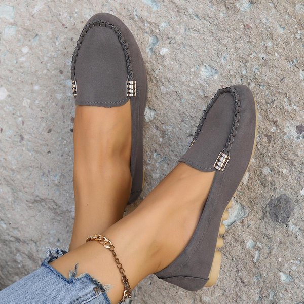 Damskie Buty Wsuwane Mokasyny Baleriny Damskie Mokasyny Casualowe Sneakersy Mujer PłAskie Buty Damskie Buty Casualowe 36 Beige-image