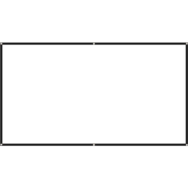 100-Calowy Ekran Projekcyjny Panoramiczny 16:9 PrzenośNy Ekran Projekcyjny ZapobiegająCy Zagnieceniom SkłAdany Do WnęTrz 100 Inches BiałY-image
