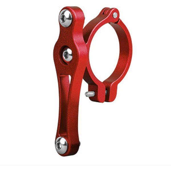 Regulowany Adapter Do Koszyka Na Bidon Rowerowy Ze Stopu Aluminium Adapter Do Mocowania Koszyka Na Bidon Rowerowy Czarny-image