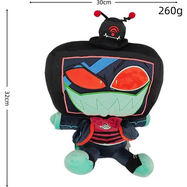 Nowe 22-45 Cm Hazbin Clown ZłY Szef Alastor Pluszowe Zabawki Urocze MięKkie Wypchane KreskóWkowe Lalki Anime Dla Dziecka BożE Narodzenie Prezent Urodzinowy-image
