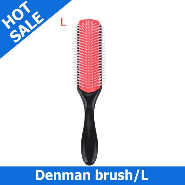Cepillo Desenredante De 9 Filas Cepillo Desenredante Denman Masajeador De Cuero Cabelludo Peine Liso Para Cabello Mojado Para Mujeres Hombres SalóN Cepillo Para Cabello Rizado-image