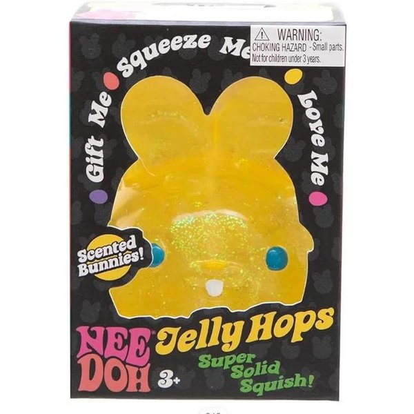 Nowe Schylling Jelly Hops Squishy Sensoryczna Zabawka Do ŚCiskania ŁAgodząCa Stres Anty-LęKowa Skupienie Adhd KróLiczek Zabawka Fidget Prezent żółTy-image