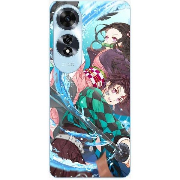 Coque - Maniacase - Oppo A60 - Demon Slayer Tanjiro Kamado - Souple - Noir Negro-image