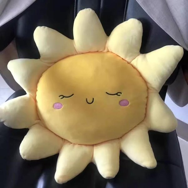 Nuevo 45/60/70 Cm Encantador Suave Peluche Sol Almohada Rellena Suave Creativa Peluche Creativo Sol Juguete Almohada Coche DecoracióN Del Hogar Juguetes Para NiñOs 70Cm-image