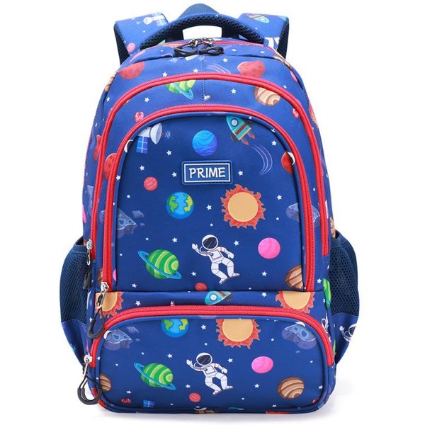 Mochila Escolar Infantil, Mochila Escolar De Astronauta Para Primaria, Mochila Ligera Y De Gran Capacidad Con Carga Reducida Blue-image