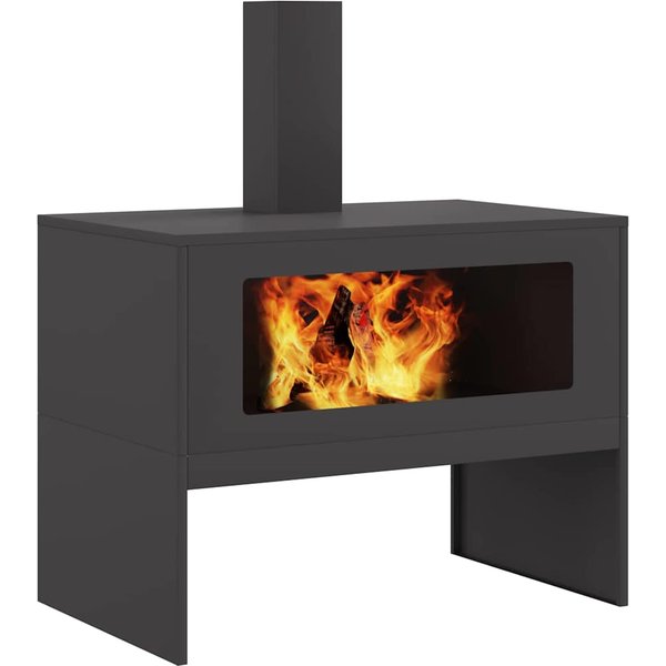Hoguera Negra 80 X 50 X 96 Cm Acero Laminado En FríO-image