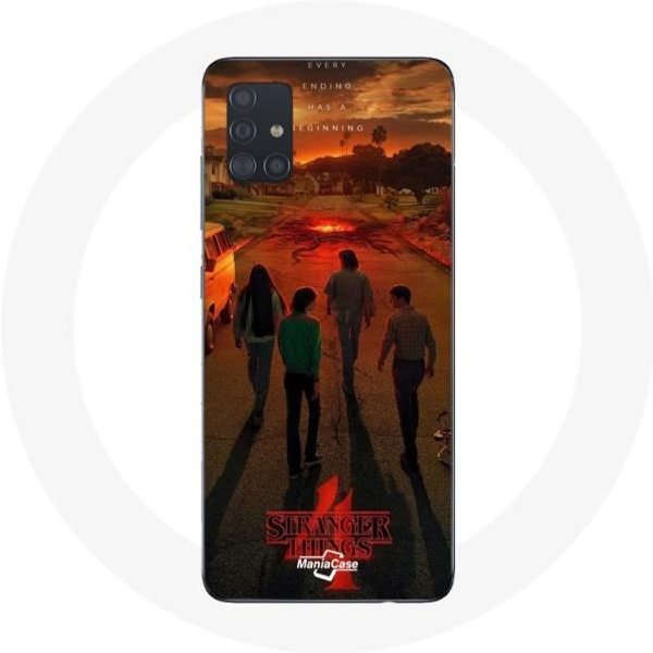 Coque Pour Samsung Galaxy A71 Stranger Things Saison 4 Affiche Art Equipages De La Nouvelle ThéOrie-image