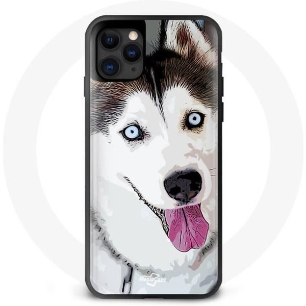 Funda - Maniacase - Iphone 11 - Flexible - Negro Y Blanco - DiseñO Husky Blanco-image