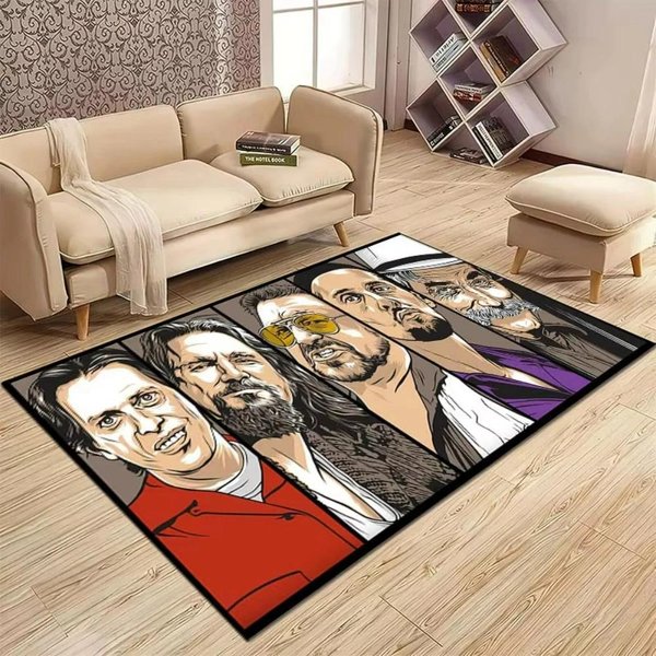 Dywan WzóR Wielki Lebowski Do Salonu Mata PodłOgowa AntypośLizgowa Do Kuchni Sypialni Pralni Przedpokoju WystróJ PodłOgi Wycieraczka 40X60Cm16X24In-image
