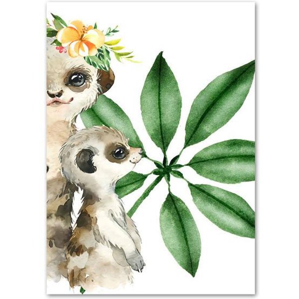 5D DIY Diamante Pintura Animal Topo Bordado Punto De Cruz 3D DecoracióN Del Hogar 20X30CM-image