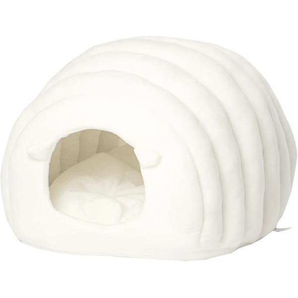 Caseta CáLida Para Gatos Caseta Japonesa Para Mascotas Cama Para Gatos De OtoñO E Invierno Caseta Semicerrada Para Mascotas S 40 * 35 * 35 Beige-image