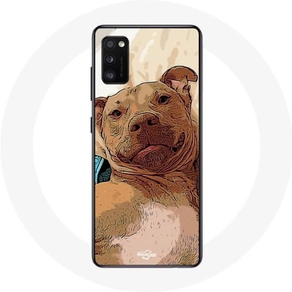Funda - Samsung - Galaxy A41 - Flexible - MarróN - American Pit Bull Terrier MarróN-image