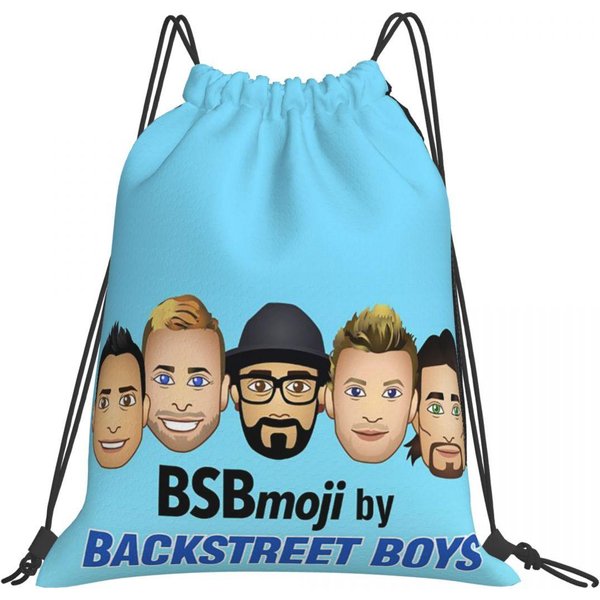 Backstreet Boys Grupa Muzyczna Plecaki PrzenośNa Torba Ze Sznurkiem Kieszeń Na Zestaw Torba Sportowa Torby Na KsiążKi Na PodróżE Uczniowie One Size-image