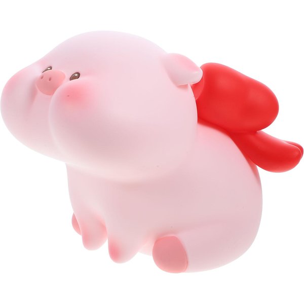 Skarbonka Bank Na PieniąDze Monety PudełKo Do OszczęDzania PienięDzy Skarbonka W KształCie ŚWinki Urocza Dekoracja StołU PudełKo Na PieniąDze Bank Na Monety Biurkowa Skarbonka White-image