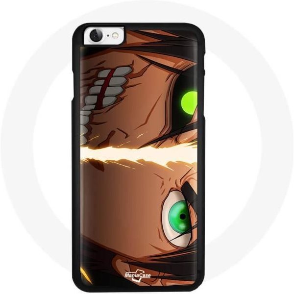 Funda - Maniacase - Eren Ataque A Los Titanes - Silicona - Negro - Flexible Negro-image