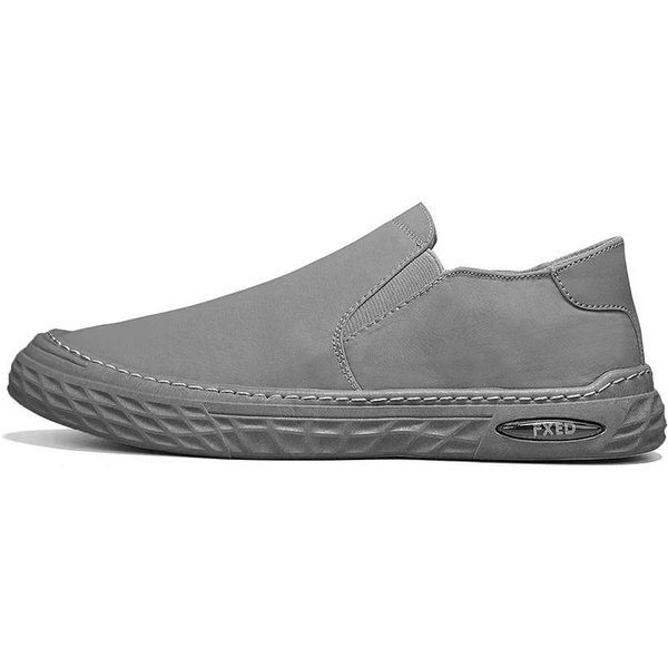 MęSkie OddychająCe PłóCienne Buty Wsuwane Casualowe Komfortowe Wsuwane Mokasyny MięKkie Mokasyny Penny Dla MężCzyzn Lekkie Buty Do Jazdy, żEglarskie 41 Gray-image