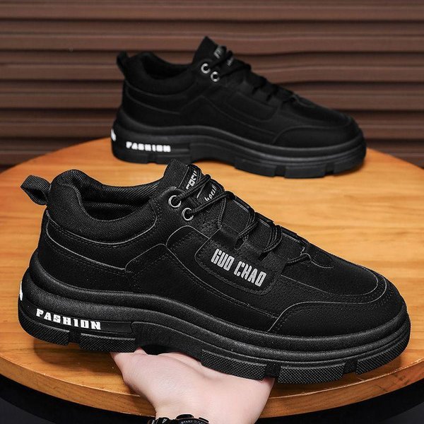 Botas Martin Zapatos De Hombre Para Primavera Impermeables Y Antideslizantes Deportivos Y De Ocio Trabajo En Obra Bajos 44 Black-image