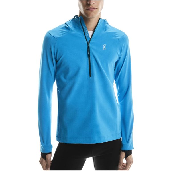 ON Pace Cleancloud® Logo Bluza Z Kapturem Do Biegania MęSkie Bluzy 1ME30010018 M Blue-image