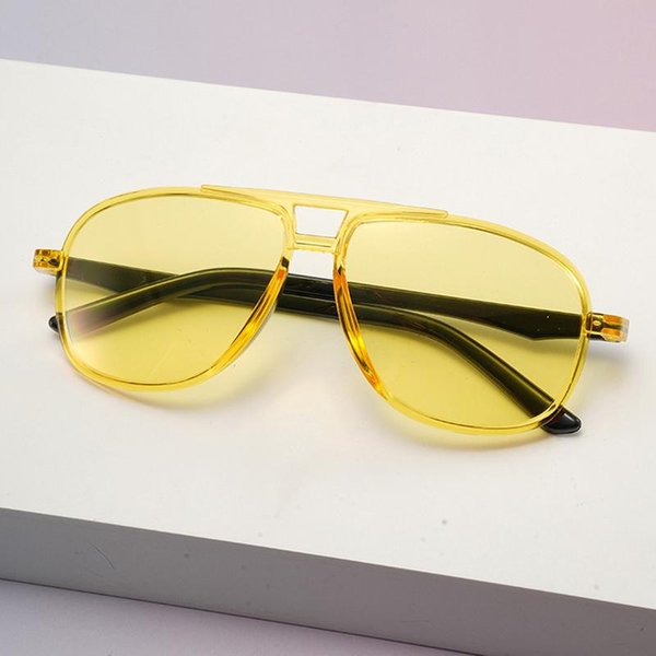 Nuevas Gafas De Sol Redondas Vintage Para Mujeres Hombres Unisex Gafas De Sol Estilo Piloto Gafas Circulares Gafas De Sol Estilo Retro Multi Yellow-image
