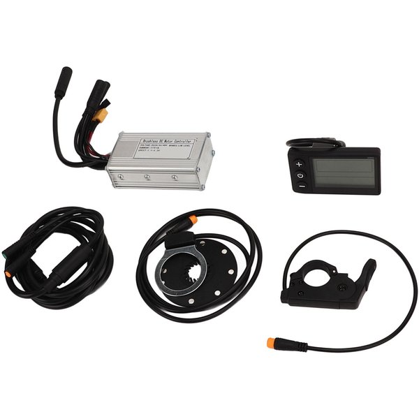 Kit De ConversióN Para Bicicleta EléCtrica DC24V 36V 48V Con Controlador Sin Escobillas De 3 Modos 17A Panel S866 Pulgar Para Bicicleta EléCtrica-image