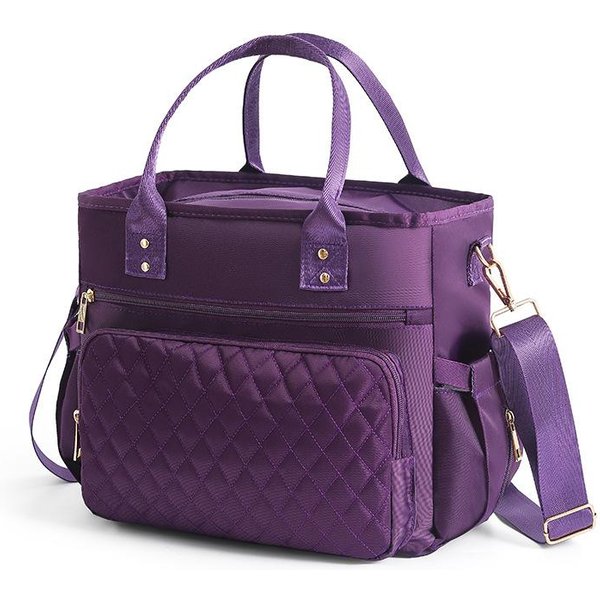 Bolsa De Almuerzo TéRmica Bolsas De Almuerzo Grandes Para Mujeres Hombres Bolsa De Almuerzo Reutilizable Con Correa De Hombro Ajustable Bolso De Mamá Almacenamiento De Viaje Uso PráCtico Blue-image