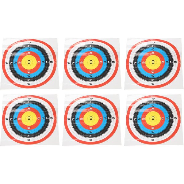 10PCS Dianas De Tiro Autoadhesivas Redondas De Papel Pegatinas De Dianas De Tiro Para Entrenamiento De Apuntado-image