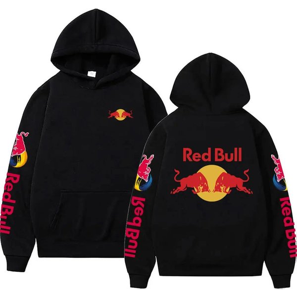 Sudadera Con Estampado Del Logo Red Bull Para Hombre Primavera OtoñO Nueva Moda Casual Moda CóModa CáLida Holgada Oversize Y2K Sudadera Femenina Masculina 4XL Beige-image