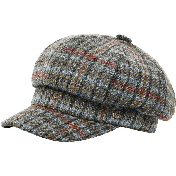 Voboom Damska 8-Panelowa Czapka Typu Newsboy, Gatsby, Ivy, Golfowa, Cabbie, Do Jazdy, Klasyczna Baker Boy I Beret Z WełNianego Tweedu 56-58Cm Gray-image