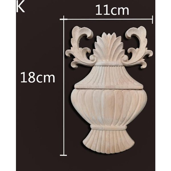 Aplicaciones De Madera Europeas Incrustaciones CalcomaníAs Decorativas De Madera Para Muebles Tallado DecoracióN Pared Puertas Armario Muebles DecoracióN Del Hogar-image