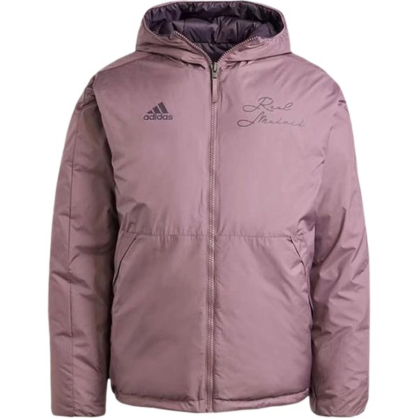 Adidas Real Madryt Real Madryt Kurtka Puchowa Kurtka Puchowa MęSka Ciemny Sz L Gray-image
