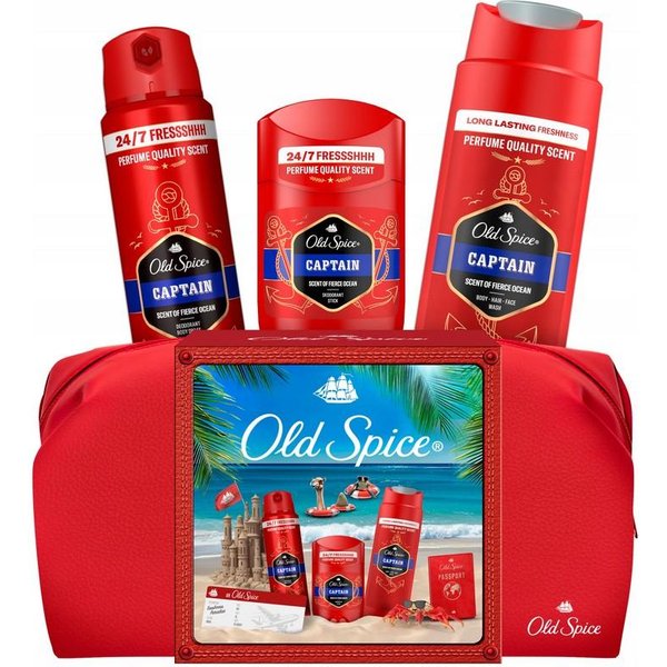 Old Spice Set Captain Gel 3 En 1 250Ml + Stick 50Ml + Desodorante 150Ml-image