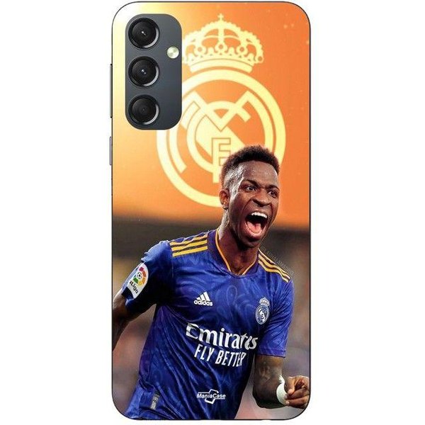 Etui Dla Samsung Galaxy S25 Fe Vini Jr Tapeta Real Madryt Niebieski I żółTy Maniacase Czarny-image