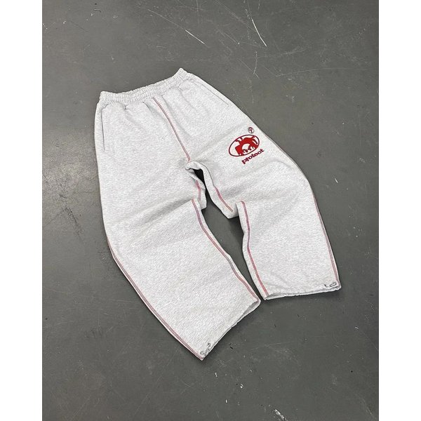 Roadvibe Streetwear Spodnie Dresowe Spodnie Y2K Harajuku Hip Hop Gotyckie Retro Paski LuźNe Codzienne Spodnie MęSkie Damskie Elastyczny Pas Spodnie Joggingowe XXL Gray-image
