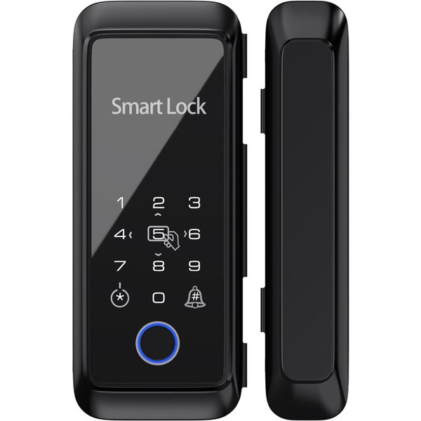 Cerradura Inteligente Tuya Con Huella Dactilar, Cerradura De Puerta Con Teclado, Cerradura De Puerta Con Mango, Huella Dactilar ElectróNica Negro-image