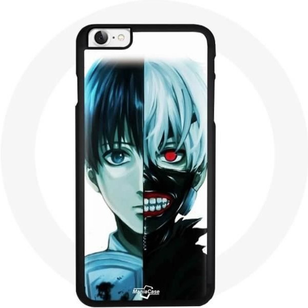 Funda - Maniacase - Iphone 7 - Tokyo Ghoul - Silicona - Flexible - HD Negro-image
