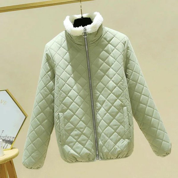 Abrigo Acolchado Ligero De PlumóN Para Mujer OtoñO Invierno Chaqueta Acolchada Suelta Corta Con Capucha Cuello Mao M-image