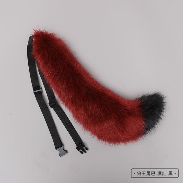 Nowe Czerwone Lisie Uszy Bestii Ogon Wilczy KróL Uszy Kocie Opaska Na GłOwę Custom Cosplay RęCznie Robione LOL ZłOte Lisie Uszy Anime Dodatki Do WłOsóW-image