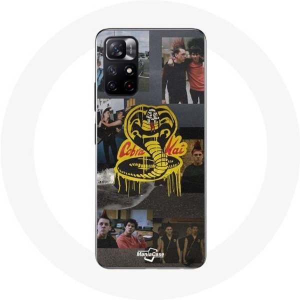 Funda - Maniacase - Xiaomi Redmi Note 11S 5G - Logo Cobra Kai - Silicona - Flexible Negro-image