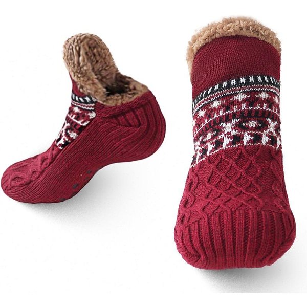 Calcetines De Suelo Para OtoñO E Invierno, Calcetines CáLidos Para El Hogar Para Mujeres Y Hombres, Calcetines Para La Nieve, Calcetines Para Dormir, Zapatillas, Calcetines Para Hombres, Calcetines De Yoga Antideslizantes 40-42 Brown-image