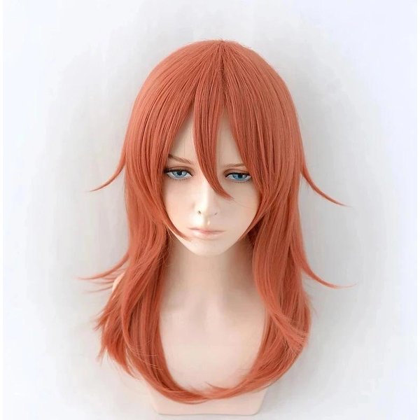 Peruki Cosplay Chainsaw Man Reze Anioł Diabeł Quanxi Makima Power Hayakawa Aki Denji WłOsy Odporne Na CiepłO Anime Peruki Syntetyczne 1Pc Brown-image