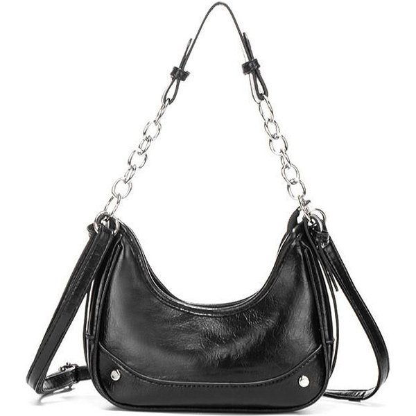 Bolso De Mano Mujer Bolso De Nicho Bolso Cadena Baguette Bolso Sobaco Textura Cada Viajero Bolso Bandolera De Un Hombro Mujer Gray-image