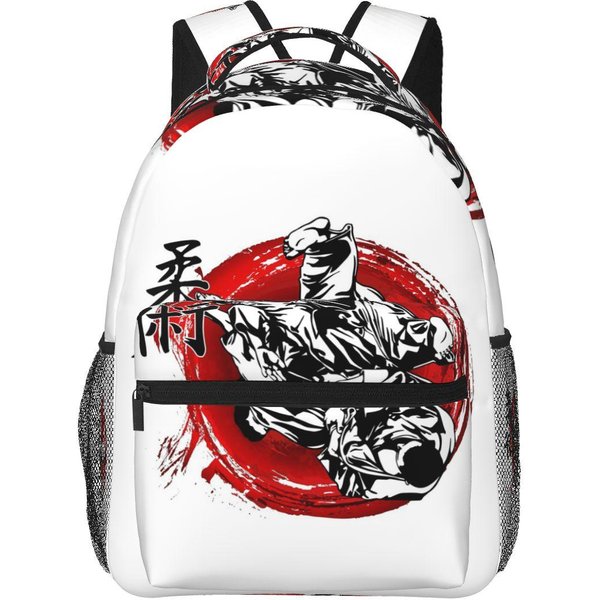 Jiu Jitsu BJJ Un HéRoe BrasileñO Real Mochilas NiñOs NiñAs Mochila Escolar Bolsas Escolares Para NiñOs Dibujos Animados Mochila Para PortáTil Bolso De Hombro One Size-image