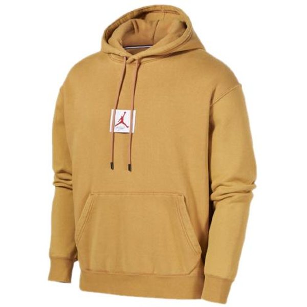 Bluzy Jordan Flight MęSkie Pszeniczne Z Kapturem ŚRednie Regularne L Beige-image