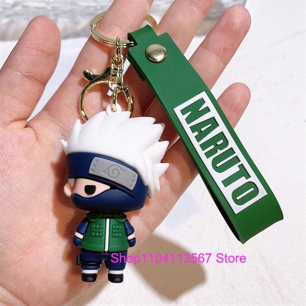 KreskóWka Naruto Uzumaki Uroczy Breloczek Maskotka Uchiha Sasuke Silikonowe Breloczki MałY Wisiorek Akcesorium Dekoracyjne Prezenty White-image