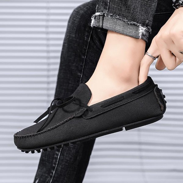 Zapatos Casuales Para Hombre De Ante De Moda Transpirables CóModos Slip-On Zapatos Para Conducir Para Hombre Moda Hombres Zapatos Perezosos Marca De Lujo Mocasines 39-image