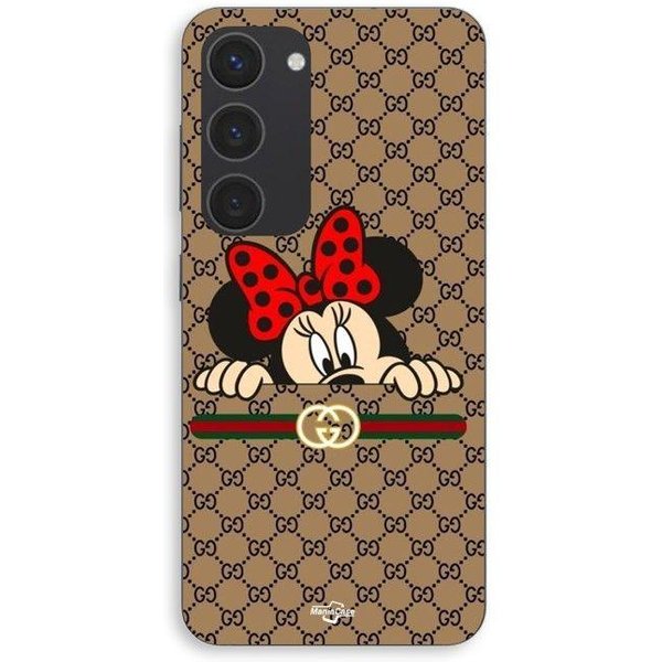 Funda De TeléFono - Maniacase - Samsung Galaxy S23 Plus - Silicona - Flexible - Minnie Gucci Negro-image