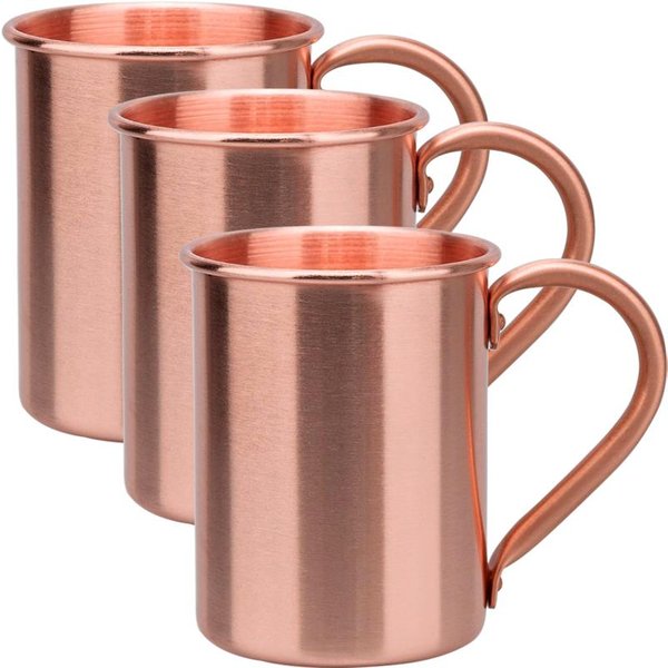 100% 400 Ml Miedziany Kubek Moscow Mule 1/2/3/4 Sztuki TrwałE Miedziane Kubki Do Piwa Kubek Do Kawy Kubek Na Mleko Czysta Miedź Kubek Barowy 400Ml-image